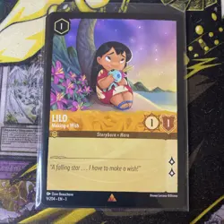 Lilo Making a Wish First Chapter EN1 Disney Lorcana TCG Rare NM+ #9/204 - Image 1