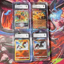 Graded Charizard Pokemon TCG Lot - VSTAR Universe, Crown Zenith, 151 (4 Cards) - Image 1
