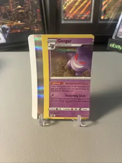 Gengar Trick or Trade Silver Border NFC Miscut Error Rare Pokemon Card 🔥 - Image 1