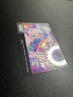 Mew & Mewtwo 03 Vintage Bandai Carddass Zukan Prism Clear Pokemon Card Japanese - Image 5