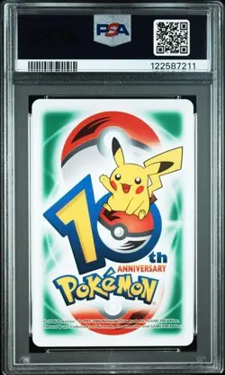 PSA 10 POKEMON PLAYING CARD ARTICUNO GREEN KING SPADES 10TH ANNIVERSARY 300 - Image 2