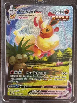 Flareon VMAX SWSH180 Sword & Shield Promo Holo Card Near Mint Condition - Image 1