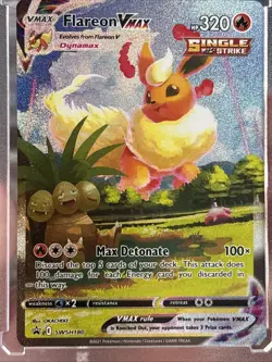 Flareon VMAX SWSH180 Sword & Shield Promo Holo Card Near Mint Condition - Image 3