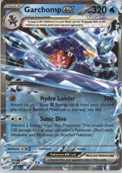 Garchomp ex Double Rare Prize Pack Series Cards 038/182 NM Holo - Image 1