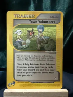 Town Volunteers Aquapolis Regular Card 136/147 NM Condition - Image 1