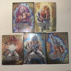 Dragon Ball Super Card Game 2nd Anniversary GOLD Energy Marker ALL 5!!!! The Set - Image 1
