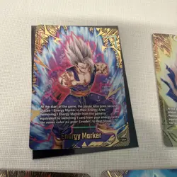 Dragon Ball Super Card Game 2nd Anniversary GOLD Energy Marker ALL 5!!!! The Set - Image 2
