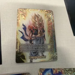 Dragon Ball Super Card Game 2nd Anniversary GOLD Energy Marker ALL 5!!!! The Set - Image 3