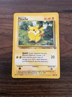 Pokemon Card - Pikachu - #60/64 - Jungle Set - LP - Image 1