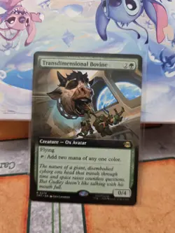 Transdimensional Bovine (Extended Art) Rare MTG Ninja Turtles - Image 1