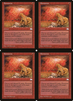 Set of 4x | Firestorm | Maagic MTG | Weatherlight (WTH) | LP - Image 1