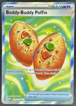 Buddy-Buddy Poffin 167/132 Mega Evolution Ultra Rare Full Art Pokemon NM - Image 1
