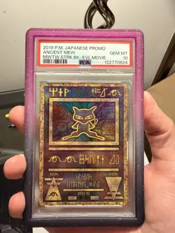 PSA 10 Ancient Mew SM-P 2019 Movie Mewtwo Strikes Promo Pokemon Card JPN - Image 1
