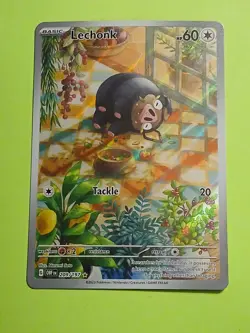 Pokemon Scarlet & Violet Obsidian Flames Lechonk 209/197 Illustration Rare - Image 1