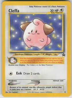 Pokemon TCG Cleffa Promo WoTC Promo 31/53 - Image 1