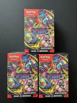 Pokemon TCG - Phantasmal Flames - Set of 3 Booster Bundles - New & Sealed - Image 1
