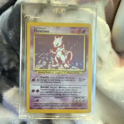 Pokemon Mewtwo Base Set Rare 10/102 1999 Basic Psychic 60 HP English Card - Image 1