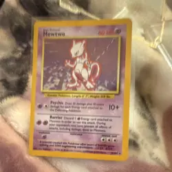 Pokemon Mewtwo Base Set Rare 10/102 1999 Basic Psychic 60 HP English Card - Image 3