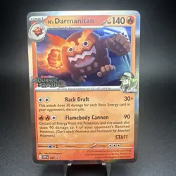 N's Darmanitan SVP 181 Pokemon Journey Together Prerelease STAFF Promo - Image 1