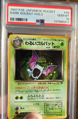 1997 Japanese Pokemon Team Rocket Dark Golbat #42 Holo PSA 10 Gem Mint - Image 1