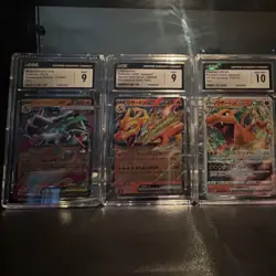 Pokemon CGC Graded Charizard ex & VSTAR Japanese Holo Lot Mega Charizard X - Image 1