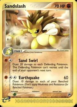 Sandslash 21/100 Rare EX Sandstorm Pokemon - Image 1