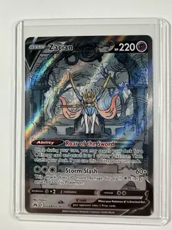 Pokemon Zacian V – GG48/GG70 – Crown Zenith Galarian Gallery Ultra Rare Full Art - Image 1