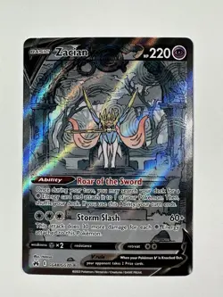 Pokemon Zacian V – GG48/GG70 – Crown Zenith Galarian Gallery Ultra Rare Full Art - Image 2