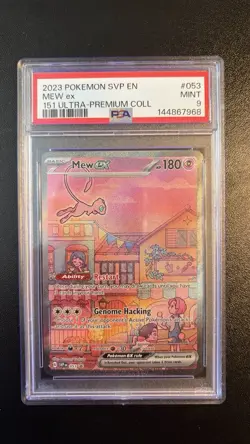 Pokemon TCG Mew Ex 053 Grade 9 151 Ultra Premium Collection Promo English Mint - Image 1
