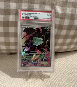Pokemon Bulbasaur 133/132 Illustration Rare Holo Mega Evolution PSA 9 - Image 1