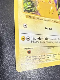 Pokemon TCG- Pikachu (Red Cheeks) - 058/102 Base Set - (Shadowless) Regular - Image 4