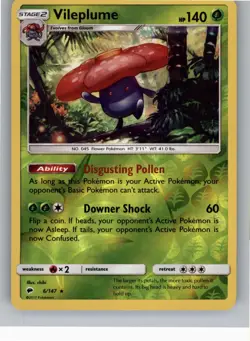 VILEPLUME 6/147 HOLO R BURNING SHADOWS POKEMON REVERSE HOLO NM - Image 1