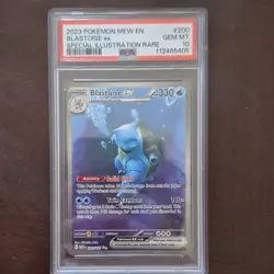 Pokemon TCG Blastoise ex Special Illustration Rare PSA 10 200/165 Holo - Image 1