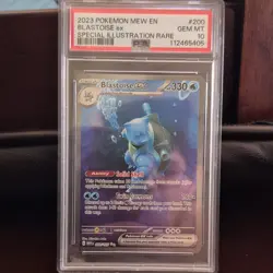 Pokemon TCG Blastoise ex Special Illustration Rare PSA 10 200/165 Holo - Image 3