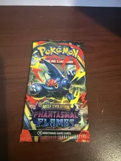 POKEMON TCG MEGA EVOLUTION PHANTASMAL FLAMES FACTORY SEALED BOOSTER PACK NEW - Image 1