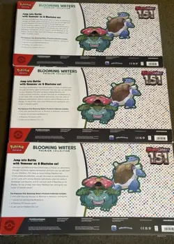 Pokemon Scarlet & Violet 151 Blooming Waters Premium Collection LOT OF 3 - NEW ✅ - Image 2