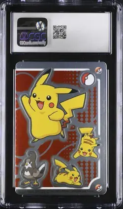 CGC 8 JAPANESE POKEMON BANDAI CARDDASS PIKACHU RISE OF DARKRAI 2007 SEAL 86 - Image 2
