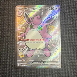 Pokemon TCG Wigglytuff EX Scarlet & Violet: Paldean Fates 222/091 Holo Shiny... - Image 1