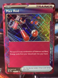 2025 POKEMON PRE EN-PRISMATIC EVOLUTIONS 116 MAX ROD NM/M - Image 1