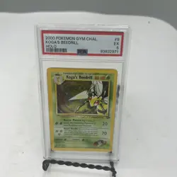 Koga's Beedrill 9/132 HOLO RARE Pokemon Gym Challenge PSA 5 Excellent - Image 1