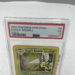 Koga's Beedrill 9/132 HOLO RARE Pokemon Gym Challenge PSA 5 Excellent - Image 2