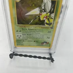 Koga's Beedrill 9/132 HOLO RARE Pokemon Gym Challenge PSA 5 Excellent - Image 3