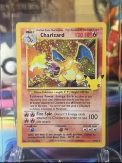 Pokemon TCG Charizard 4/102 Celebrations Classic Collection Holo Rare - Image 1