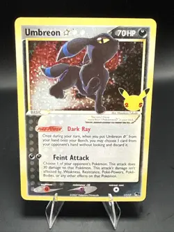 Pokemon Umbreon Gold Star 17/17 Celebrations: Classic Collection Holo A - Image 1