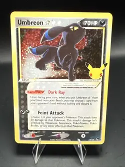 Pokemon Umbreon Gold Star 17/17 Celebrations: Classic Collection Holo A - Image 2