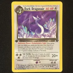 Dark Dragonair 33/82 1st Edition Team Rocket 2000 Pokemon TCG Vintage Near Mint - Image 1