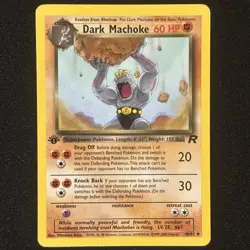 Dark Machoke 40/82 1st Edition - Team Rocket 2000 - Pokemon TCG WOTC - Near Mint - Image 1