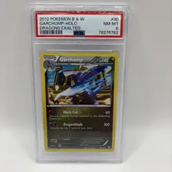 Garchomp Holo - 2012 Pokemon Black & White Dragons Exalted #90 - PSA 8 - Image 1