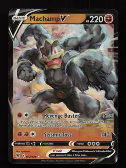 Machamp V 072/189 Holo Rare V Astral Radiance Pokemon Near Mint - Image 1