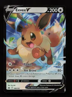 Eevee V 108/159 Holo Rare V Crown Zenith Pokemon Near Mint - Image 1